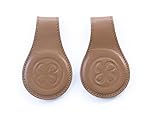 2 Stk Cloby Swaddle Magnet Clips Leather 2 Farbig Rückseite Canvas Grau Fixiert Ihren Sonnenschutz am Kinderwagen - 4