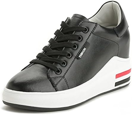 Ladies Students Dermal Flat Shoes,Black-38