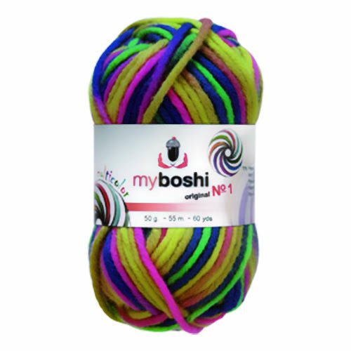 50g myboshi No.1 multicolor C8 Papagei