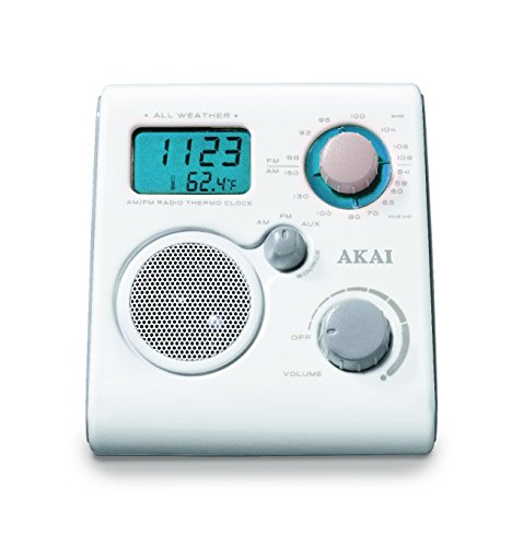 Preisvergleich Produktbild Akai AWP10WE wasserdicht Radio weiß