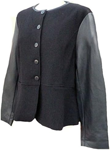 New Black Blazer Riding jacket-14 16 18 100% Wool Victorian Steampunk Goth Plus (18)