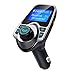 Produktbild VicTsing FM Transmitter, Bluetooth KFZ Wireless Radio Adapter, FM Transmitter Empfänger mit Mikrofon, 2 Auto USB Ladegerät (5V/2,1A Ausgang), 3,5mm AUX-Eingang mit 1,44-Zoll-Display,TF Karte Slot für Handy iPhone 7/7 Plus/SE/6S/6Plus, Samsung Galaxy S7/S6/Note 5 und andere ios / Android Smartphones usw.