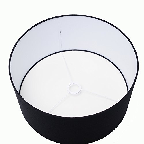 Lampenschirm Zylinder Polycotton Schwarz TL 20-20-20 - 2