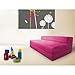 Shopisfy Double Fold Out Z Bed With Removeable Cotton Twill Cover - Cerise Pink