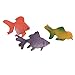 Model Plastic Goldfish Toys Set Pack of 12 Colorful
