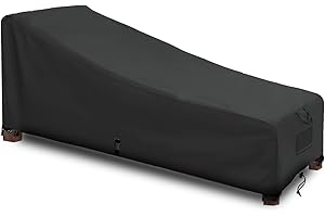 SIRUITON Funda Tumbona Jardin Impermeable para Tumbona de Jardín al Aire Libre Anti UV Resistente al Viento Oxford 420D para Patio Exterior 200 * 68 * 40/70CM