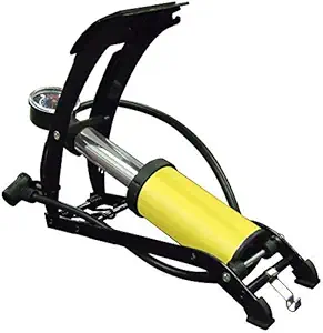 Original Mart High Pressure Foot Air Pump Using for Bike,Car,Cycles(Yellow)