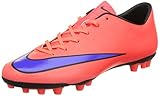  Nike Mercurial Victory V AG - Zapatillas de fútbol para hombre, rojo - Rot (BRIGHT CRIMSON/PRSN VIOLET-BLK 650), 44