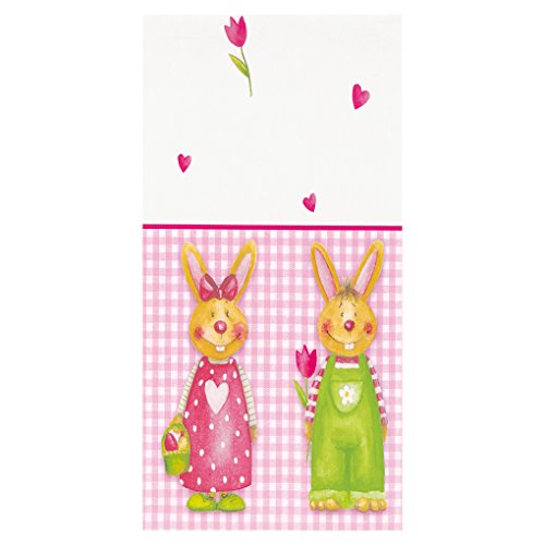 Preisvergleich Produktbild Susy Card 11134418 - Oster-Tischdecke Hasenpaar