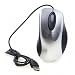 Produktbild NEON optische Maus USB2. 0 Dual-Taster mit Scrool-Felge Schwarz/Silber