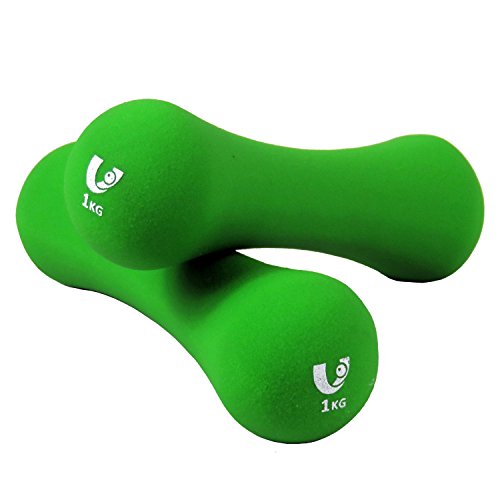 Aerobic Hantel Gewichte Fitness Neoprenhantel Kurzhanteln Vinylhantel Bone Shape 2er Set