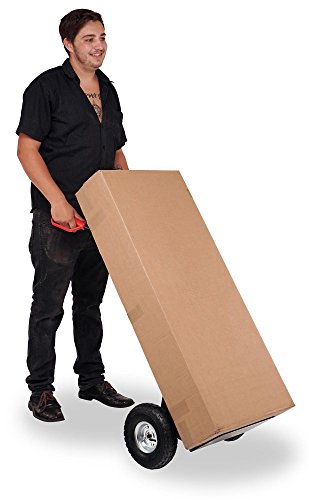 Stagecaptain Carryboy Sackkarre (Transportkarre, Stapelkarre, Stabiler Metallrahmen, Luftreifen mit ca. 27 cm Durchmesser, Robuste Sicherheits-Haltegriffe, Belastbar bis 200 kg) schwarz - 2