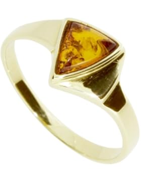 InCollections Damenring 8 Karat (333) Gelbgold mit Bernstein Größe 54 OS06514