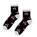 Produktbild Steven - Frisch und Fruchtige Socken mit Obst - Motiven (Kirsche - Schwarz, 35-37)