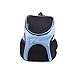 Produktbild YANJJ Haustier aus Tragbaren Atmungsaktive Tasche Katze Tasche Hund Tasche Haustier aus Rucksack (4 Farben),Blue-Length30Cm*width24Cm*height33Cm
