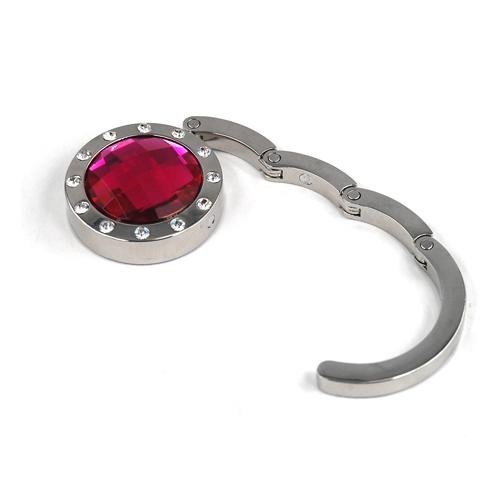 TOOGOO(R) 2 X Handtaschenhaken Wunderschoene Compact Kristallhandtaschen-Aufhaenger-Geldbeutel-Klapphalter - 2