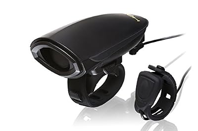 Hornit DB140V2 Klaxon + Lumière Mixte Adulte, Noir