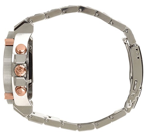 Bulova Men's Designer Chronograph Watch Stainless Steel Bracelet - Two Tone Rose Gold Precisionist Wrist Watch 98G256