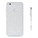 Produktbild Grandoin Huawei P8 Lite 2017 Hülle, 2 in 1 Ultra Dünne Schale Luxus Ultra Dünn Weich TPU Bumper Case Silikon Schutzhülle Handy Tasche für Huawei P8 Lite 2017 (Weiße Sonnenblume)
