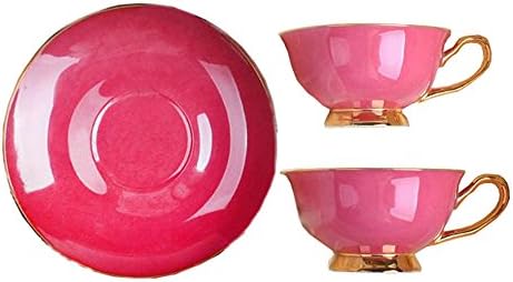 Porcelain Ceramic 2-sets Couples Cup Tea Cup Coffee Cup,Red