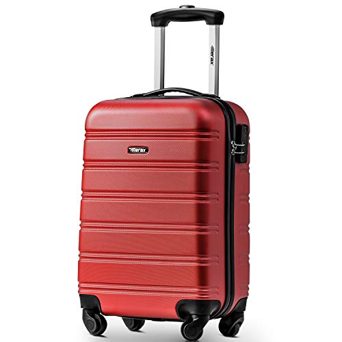 Merax ® Super Lightweight ABS Hard Shell Travel Carry On Cabin Hand Luggage Suitcase with 4 Wheels,