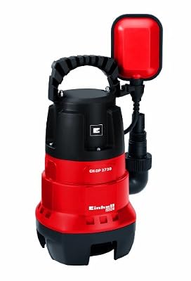 Einhell Pompe d’évacuation pour eaux chargées GH-DP 3730 (370 W, Débit max. 9.000 l/h, Hauteur de refoulement 5 m, Profondeur d'immersion 5 m, Hauteur d‘aspiration 40 mm)