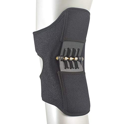 Preisvergleich Produktbild FGASAD Knie-Booster, Tibial-Booster mit Sprungfeder, Knieschützer, Knieschützer, Knieschützer, Sehnenbandpolster für Arthritis, Sehnenscheidenentzündung, Black 1 Pcs, 1 Stück