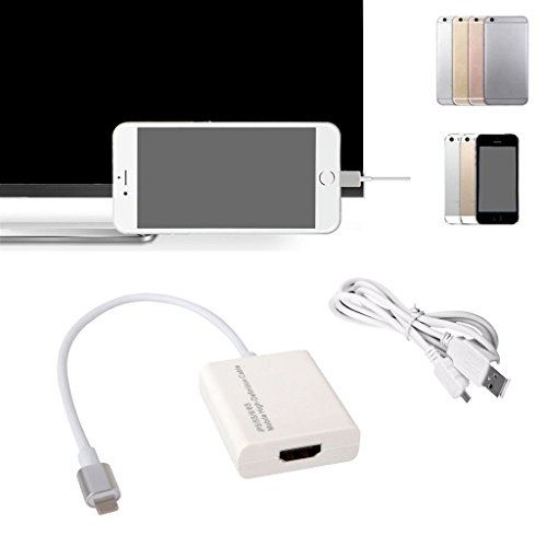Gazechimp 1080P 8 Polig HDMI Cable Video Umwandler Adapter for iPad / iPhone5/ /6/ 6 s - 7
