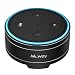 Produktbild Lautsprecherständer, M.Way Echo Dot Hülle, Lautsprecher Halter Case für Amazon Alexa Echo Dot 1. und 2. Generation schützende und langlebige Echo Dot Stand Halter für Alexa Silber Schwarz