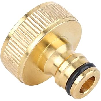 Aerzetix Set 2 Connettori Per Rubinetto Da 1 Pollice, Femmina/Maschio, In Metallo, Raccordo Rapido Per Tubo Da Giardino - 4