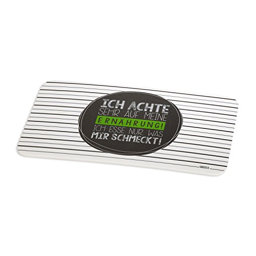 Preisvergleich Produktbild GRUSS & CO Schneidebrett "Ich achte auf meine Ernährung!..."