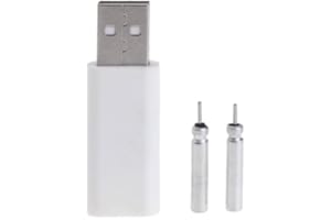 SUNAOMNI Batteria ricaricabile da pesca a galleggiante USB Caricatore USB galleggia elettroniche batterie pesca bobber galleggianti CR425 per bastone da pesca notturno.