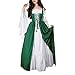 Produktbild Damen Mittelalter Party Kostüme Kleid, Rovinci Vintage Mittelalterliche Kleid Lace up Ballkleid mit Trompetenärmel Gothic Prinzessin Renaissance Partykleid Maxikleid Cosplay Kostüm Bodenlänge