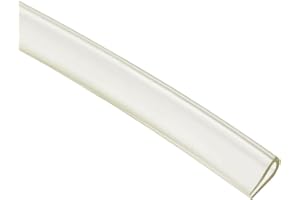 sourcing map Joint Garniture PVC Feuille Protection Garniture Profilé U-Seal Apte 0.5-2mm Bord 5m/16.4ft Longueur 0.24" Hauteur Transparent