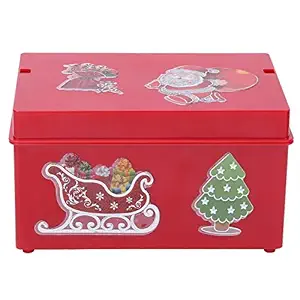 Music Box, 7 Colors Red Cute Light Luminous Music Box Beautiful Electric for Birthday Christmas Gift for Girls for Kids for Decorations Ornaments(red)