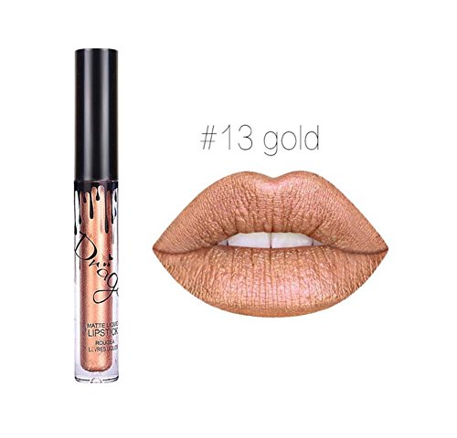 Demarcation Lip Gloss Beauty Waterproof Liquid Lipstick Lip Gloss Durable Long Lasting Matte 16PCS Kombination - 6