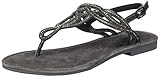 Verstellbarer Riemen Tamaris Damen 1-1-28115-22 Riemchensandalen, Schwarz (Black METALLIC 12), 38 EU