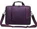 Price comparison product image Laptop Crossbody Messenger Bag, Soft Nylon, Foam Padded Briefcase, Removable Shoulder Strap - For 17.3 Inch Notebooks, Purple - By Rawboe