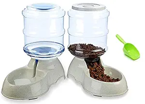 Ito Rocky Pet Feeding Solution Automatic Cat & Dog Cafe Feeder and Water Dispenser in Set with Food Scoop 6-Meal Automatic Food Dispenser for Small/Middle Puppy and Kitten