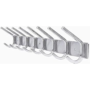 Edelstahl Hakenleiste Mit 1-10 Haken – Moderne Garderobe Für Wandmontage, Silber