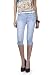 Ganga Light Blue Denim Capri for Women RS.599.00