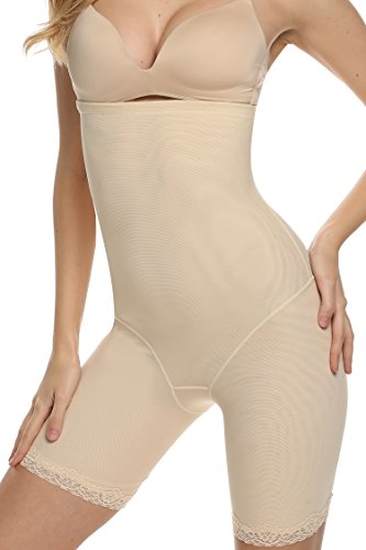 Ekouaer Butt Lifter Shaper Taille und Oberschenkel Shaper Erweiterer Boyshorts Unterwäsche - 3