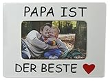 Fotorahmen Bilderrahmen Papa ist der Beste zum Danke sagen Geschenk zum Vatertag Geburtstag Geschenkidee für jeden Anlass