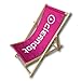 Produktbild cleandot Liegestuhl Gartenstuhl Liege Sonnenstuhl Logo, pink 95cm x 41cm