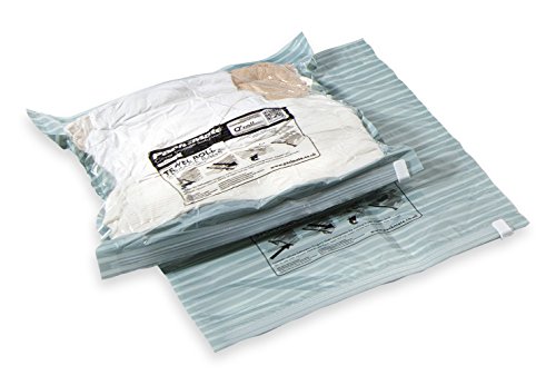 Packmate ® 4 Stück Reise-Vakuumbeutel zum Aufrollen – Platzsparend auf Reisen, für große Koffer und Reisetaschen - 4