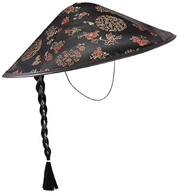 Widmann Generique - Chapeau Chinois avec Tresse Noire