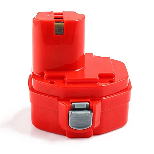 Forrat für Makita Akku 14.4V 3.0Ah NI-MH Batterie Werkzeug Ersatzakku 1420 1422 1433 1434 1435 PA14 Rot & Schwarz