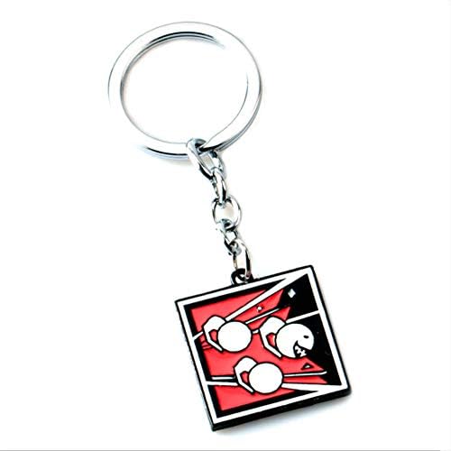 5starservices14 Rainbow Six Siege Keychain Zinc Alloy Keyring Metal Pendant Jewelry Hero Icon Keychain Fans Gift Colorful Charms Accessories