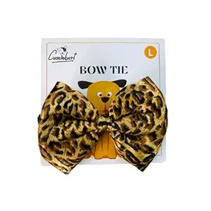 Caninkart Dog and Cat Bow Tie- Leopard (Large)