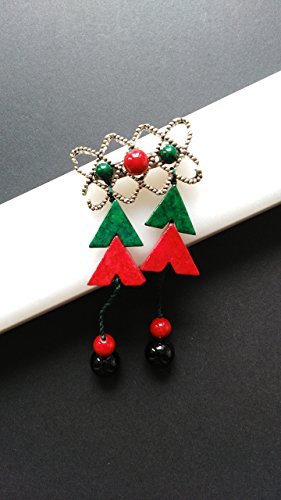 AAERMES WORKSHOP 2017 Christmas Limited Edition 100% Handmade Multi-Gemstones Christmas Tree Pin Badge Best Birthday Holiday Gift